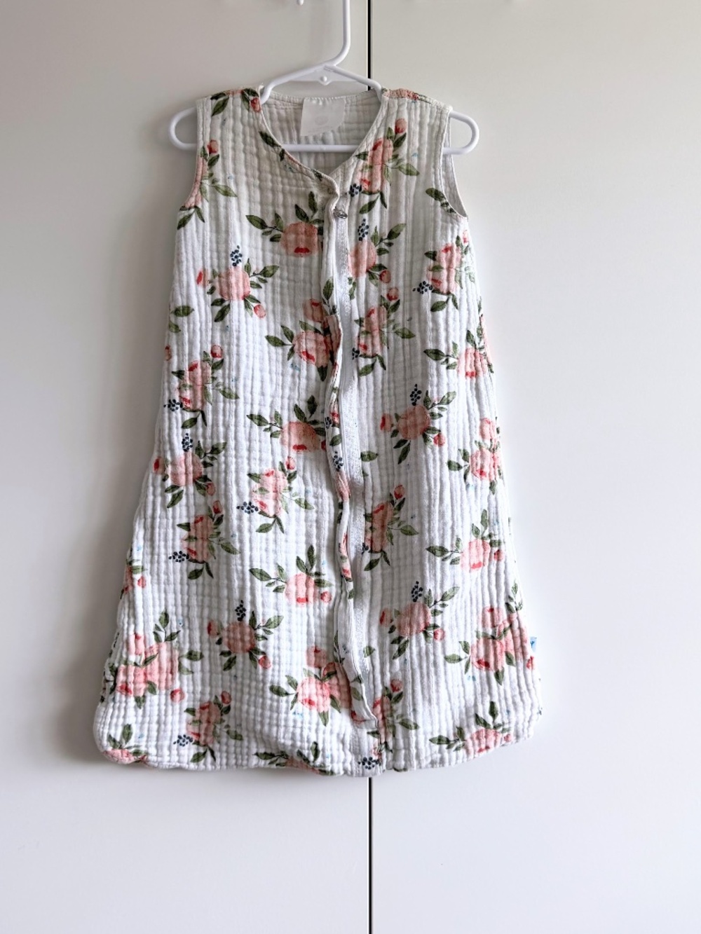 Little Unicorn Muslin Sleep Sack Peonies Floral Size Medium 6-12 months